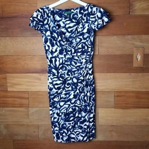 Lauren Ralph Lauren faux wrap dress size 2P